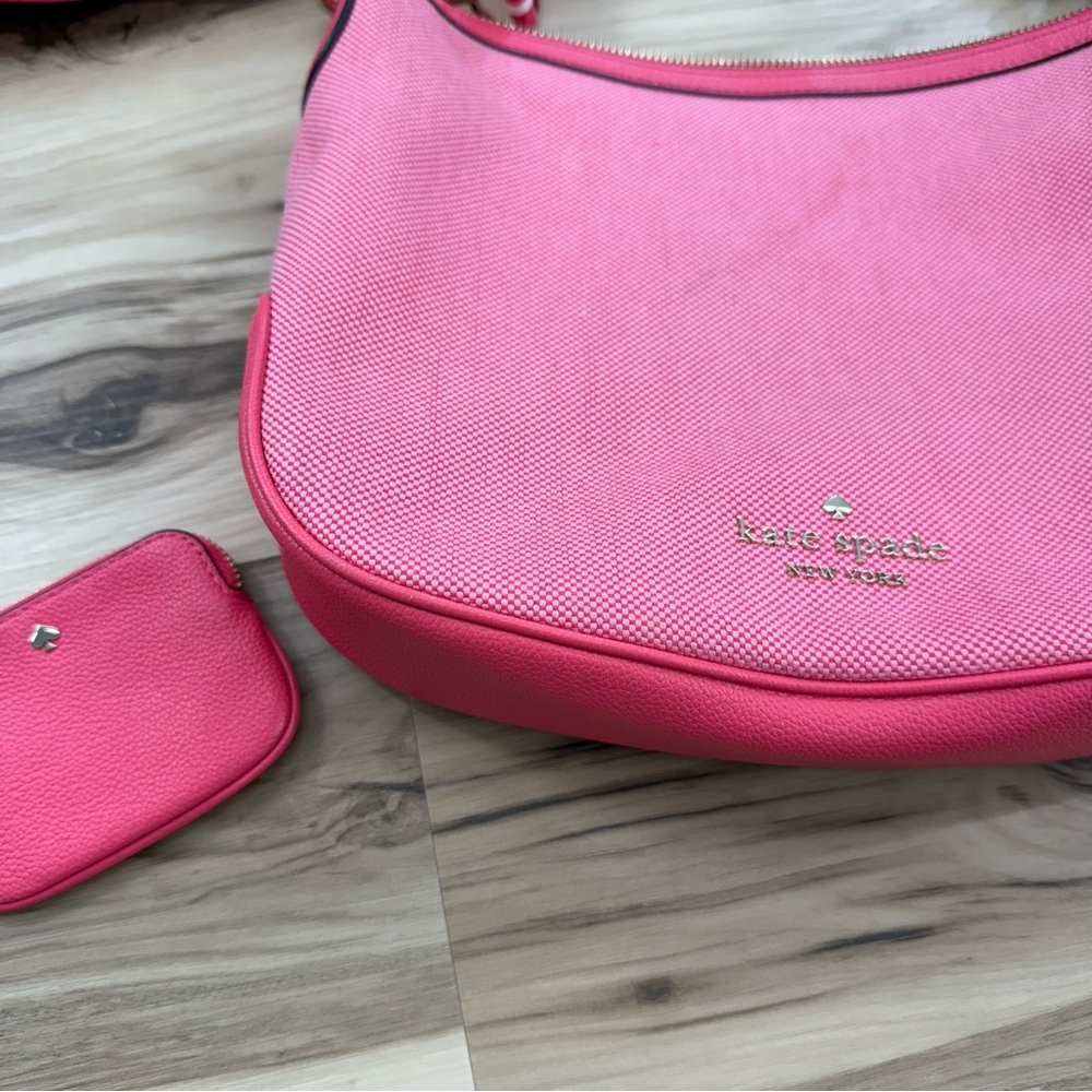 Kate Spade Vibrant Pink Crossbody Bag with Coin Pouch - Picture 3 of 14